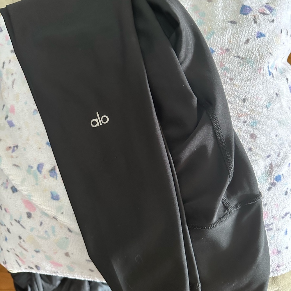 ALO Yoga  7/8 High-Waist Airlift Leggings Black Sz X-Small